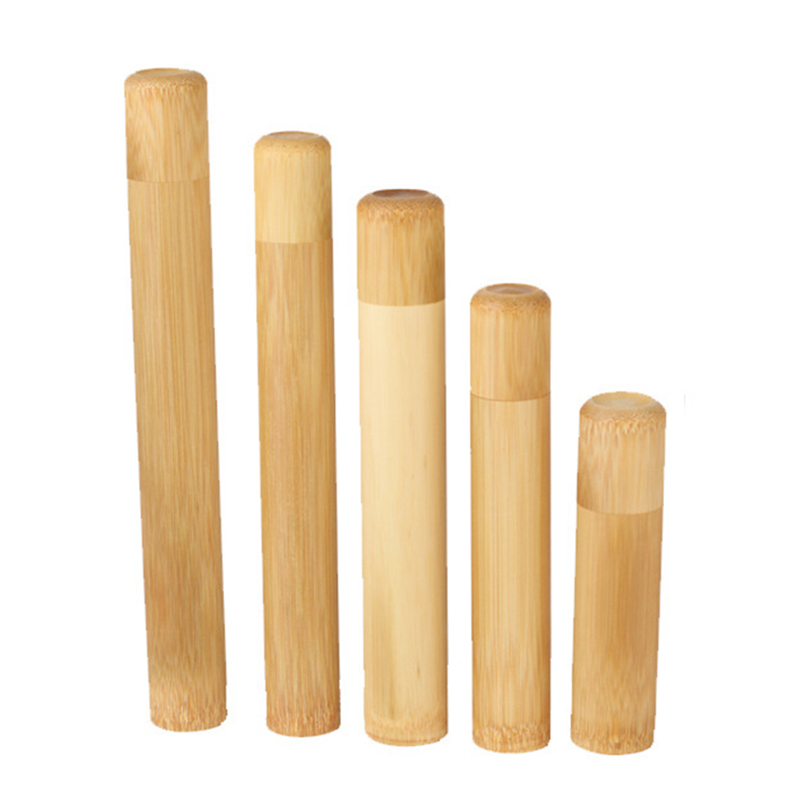 

Bamboo Tea Canister Caddies Portable Sealed Teas Barrel Container Cylinder Tea Pot