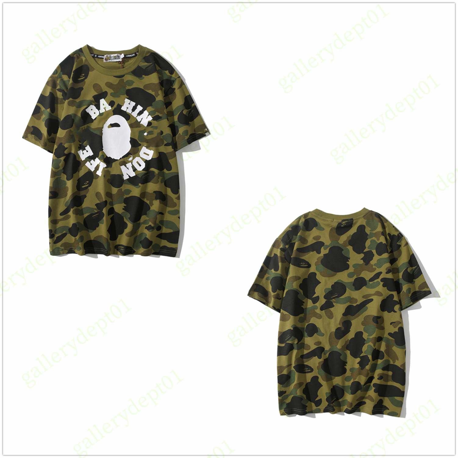 

Green mens t shirt designer t shirts women tshirts luminous shark print Anti pilling Reflective Sakura Limited Edition clothes Classic tshirt graphic tees t-shirt D6, 1pcs button