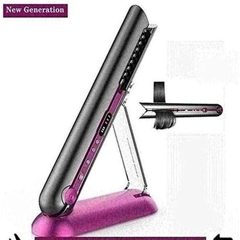 

Professional Ceramic Flat Iron 2 in 1 Cordless Hair Straightener and Curler Rechargeable Wireless Straightene317n