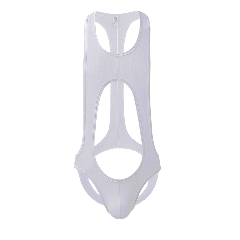 

Men's Underwear underpants Tank Top Sexy Breathable Gay Mesh Panties One Piece Briefs Bare Hips Panties M  XL XXL