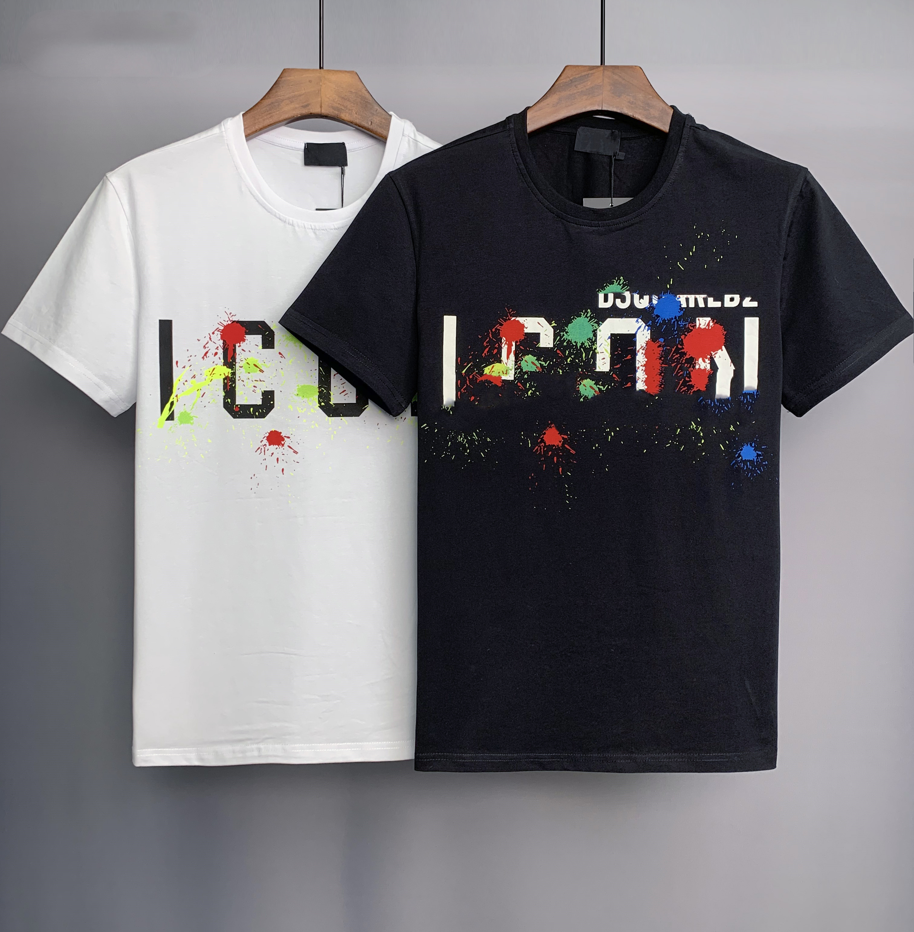 

Men's T-shirt designer shirt cotton T-shirt round neck spring and summer high loose style personalized pattern short sleeve e12