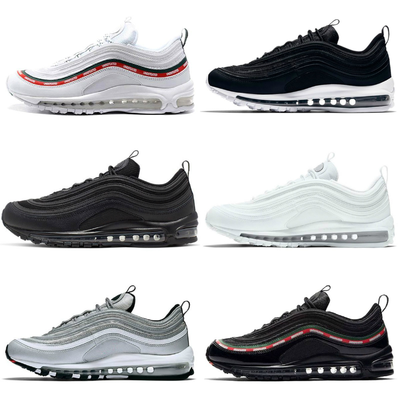 

97 Running Shoes Men Women Sean Wotherspoon 97s Triple Black White Silver Bullet Gold South Beach Ghost Mens Trainers Sports Sneakers Designer, Shau
