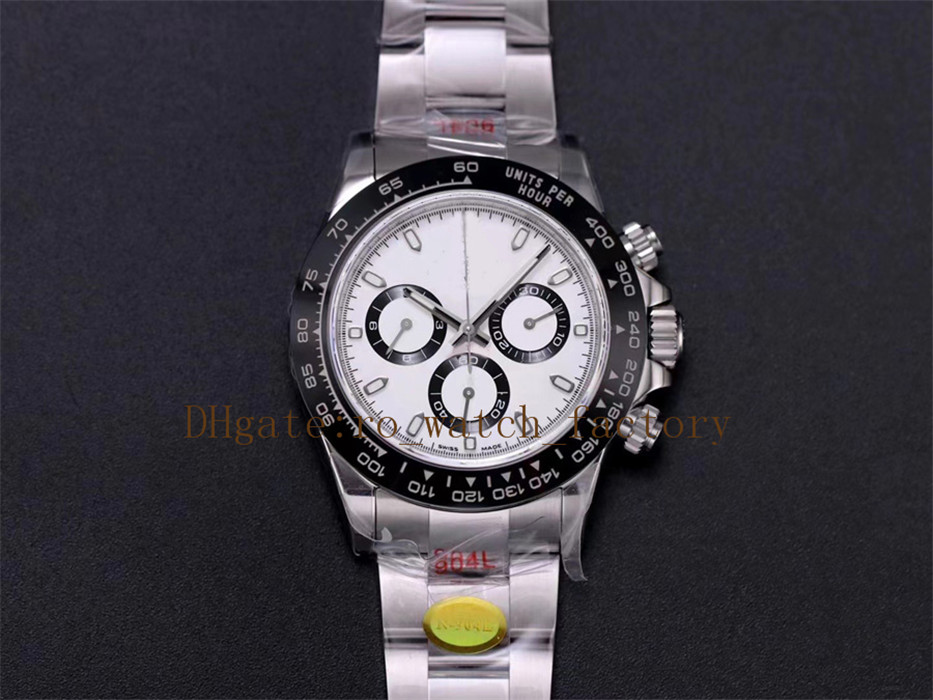 

AR Factory Best Quality waterproof CAL.4130 Chronograph Stopwatch 40mm 116500 116500LN Ceramic Bezel 904L Mechanical Automatic Mens Watch Watches, White