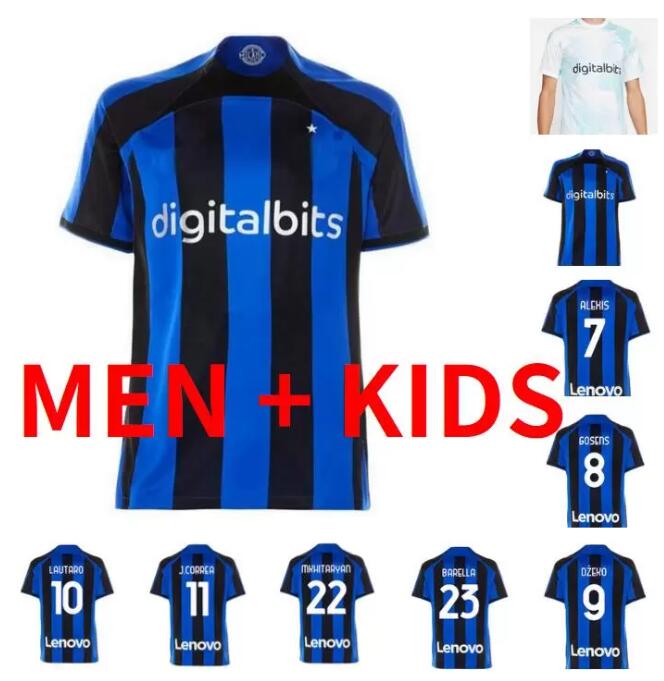 

LUKAKU soccer jerseys BARELLA CORREA DZEKO GIROUD IBRAHIMOVIC LAUTARO ALEXIS ERIKSEN THEO INTERS BRAHIM MILAN 21 22 23 football shirt 2022 2023 uniforms men kids kit