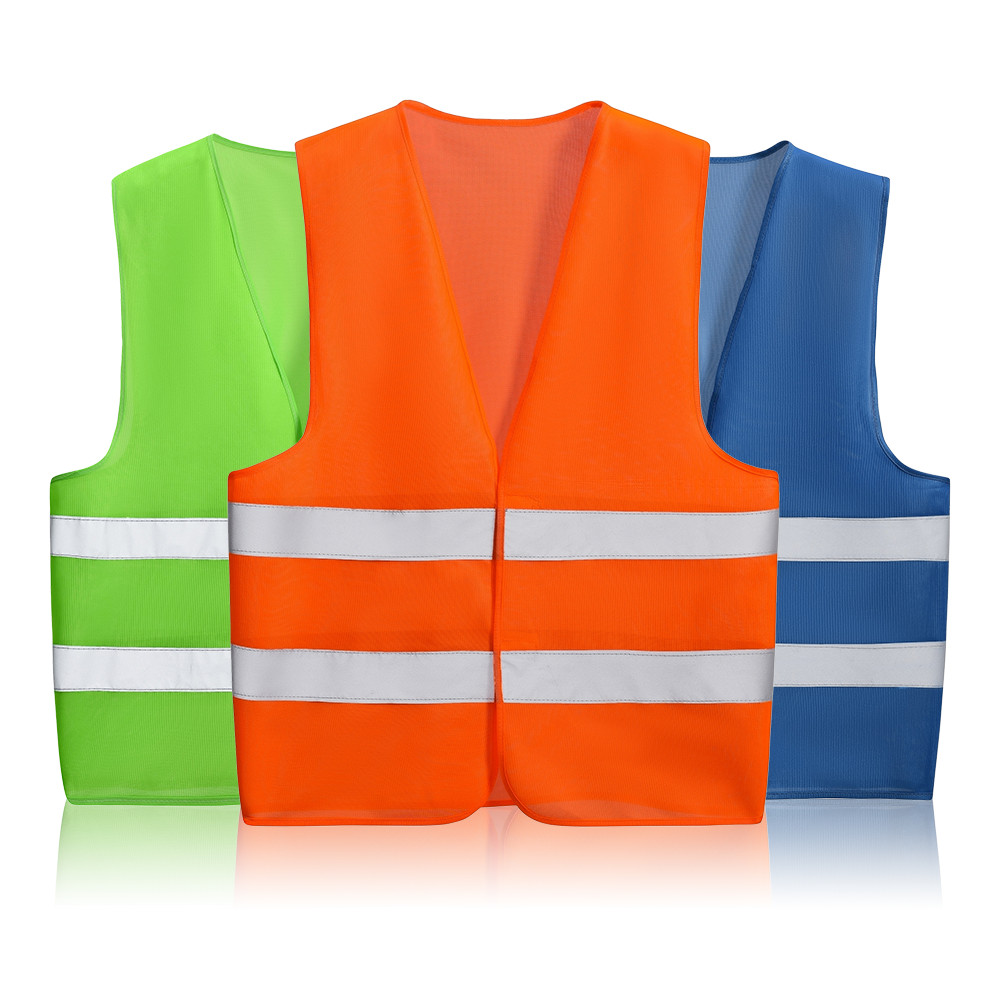 ppe safety vest reflective vest working cloth high visibility construction traffic road night sports custom logo-image-759711485