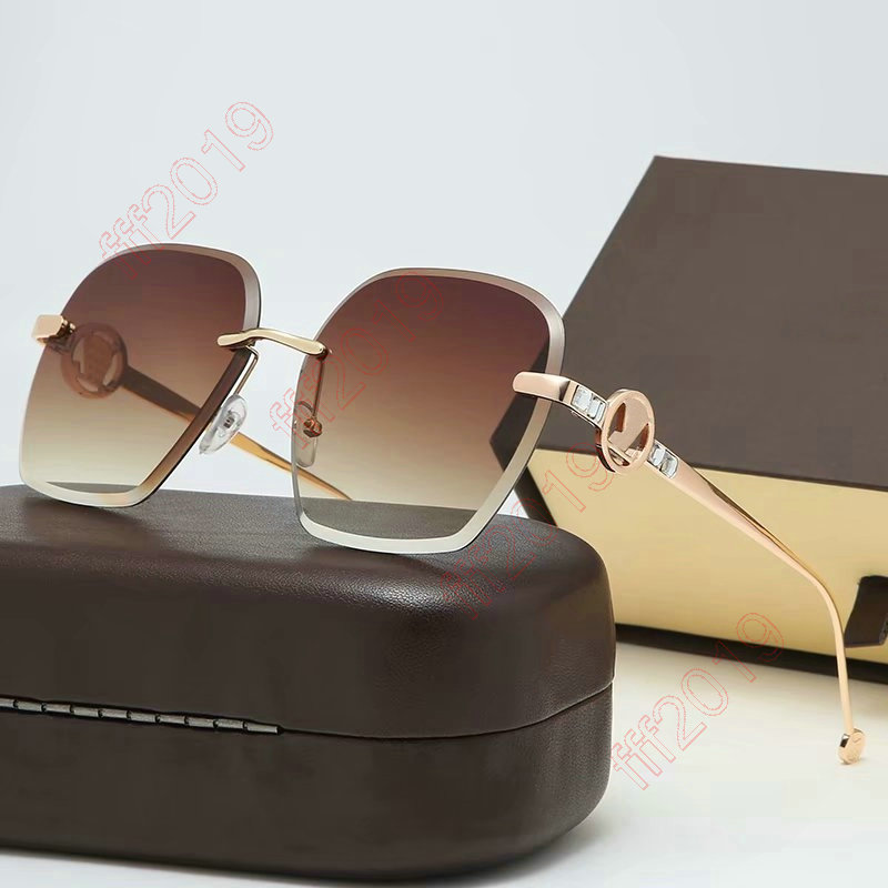 2022 Luxe Square Femmes Hommes Lunettes de soleil Mode Classique Marque Designer Rétro Lunettes de soleil Femmes Une pièce surdimensionnée Dégrad