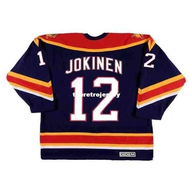 

Wholesale Mens Olli Jokinen 2003 Ccm Vintage Cheap Retro Hockey Jersey, Blue