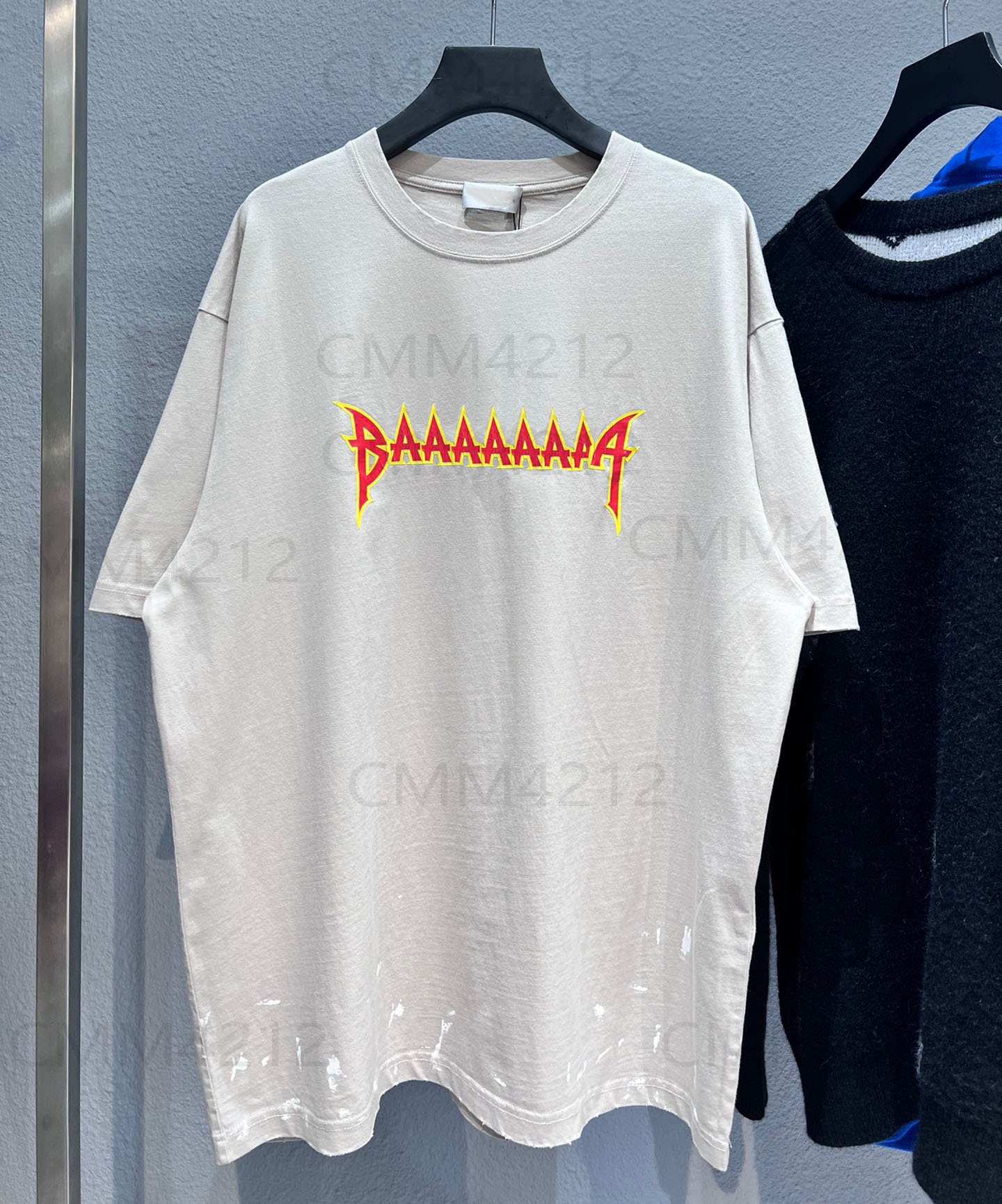 

New AOP jacquard letter knitted sweater in autumn / winter 2023acquard knitting machine e Custom jnlarged detail crew neck cotton j6jF64