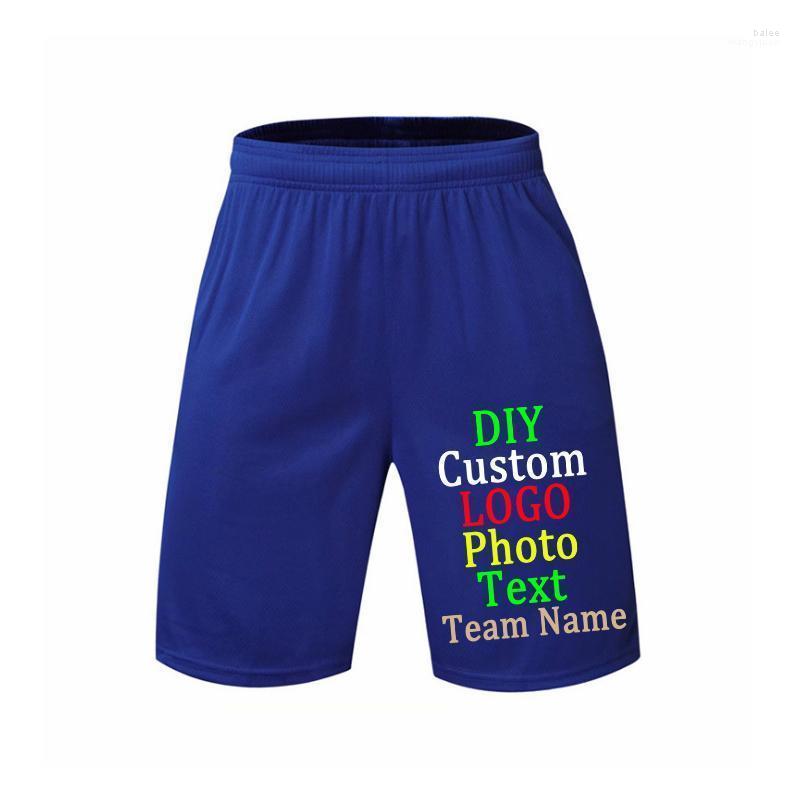 

Men' Shorts Customize Your Picture LOGO Solid Color Five-point Pants Quick-drying Street ShortsMen, Black