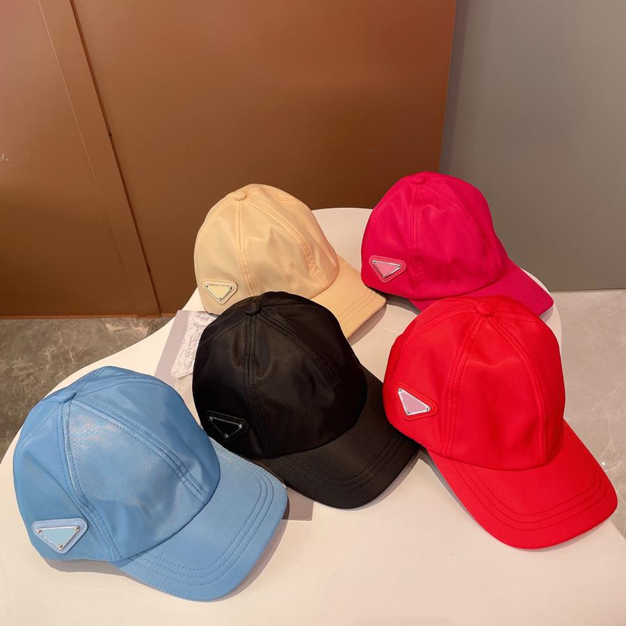 

Ball Caps Designer Ball Caps Triangle Marker Hats Colourful Cap for Woman Man High Quality 5 Colors T230203, C2