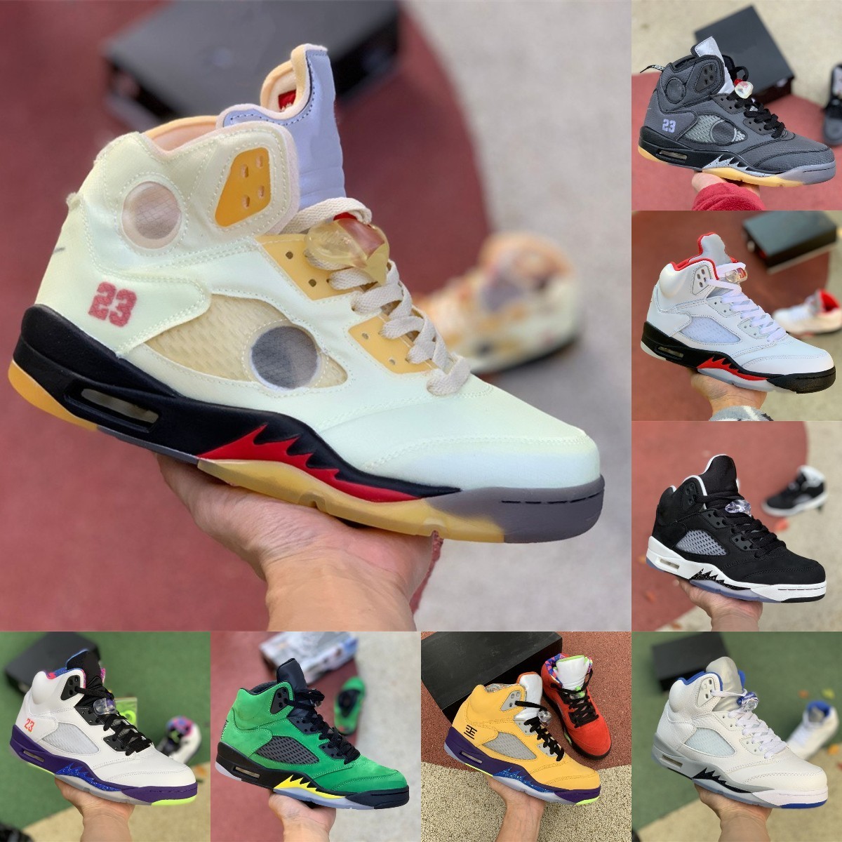 

Jumpman What The 5 5s High Basketball Shoes Mens Sail Stealth 2.0 Raging Bull Red TOP 3 Oreo Hyper Royal Ice Bred Alternate Bel Wings Michigan Muslin Sports Sneakers, Please contact us