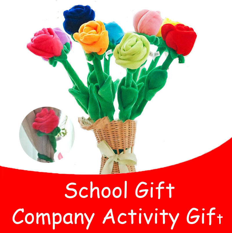 

Plush Toy Sun Flower Rose Cartoon Curtain Flower Valentine's Day Bouquet Birthday Wedding Gift, Mix