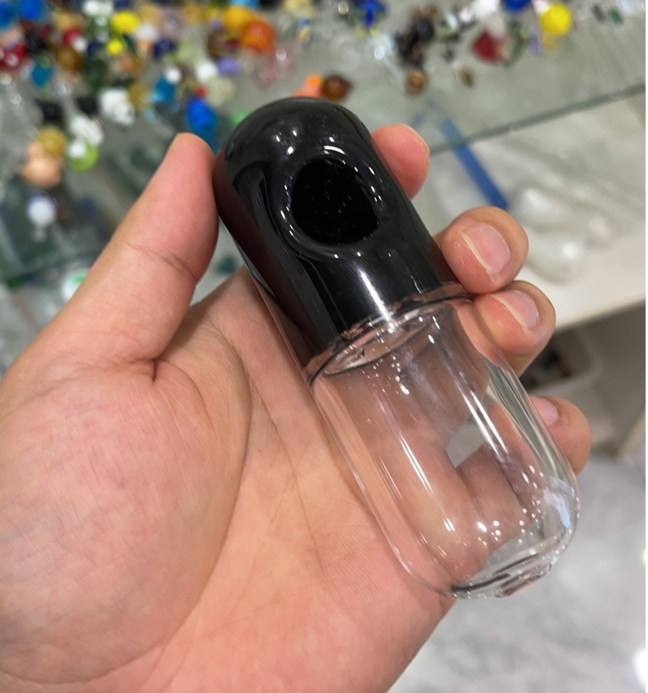 

Pill-shaped glass pipe colorful spoon heady hand smoking Pills pipes for tobacco