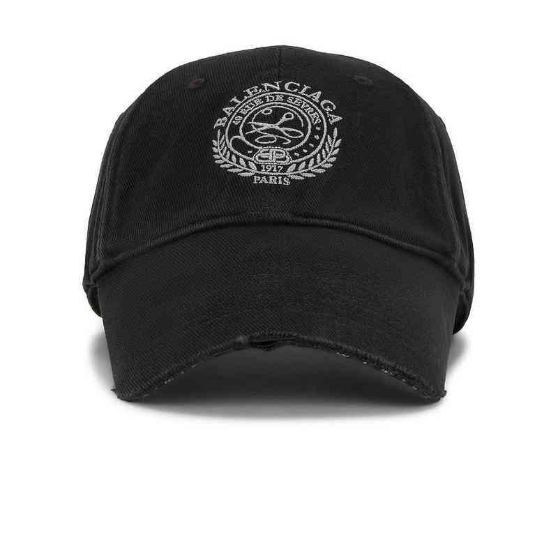 

Balencaigass Caps Paris Inside Motif 2022 New Spring and Summer, Black & white
