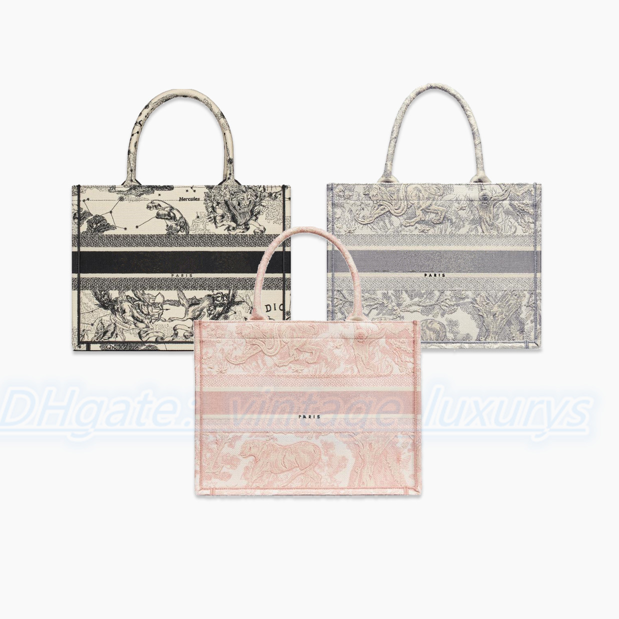 

Fashion the tote bag pochette embroidery beach travel weekend shopping bag Luxurys womens mens wallets Shoulder large Designers Bags hobo tiger pattern handbags, White with flower