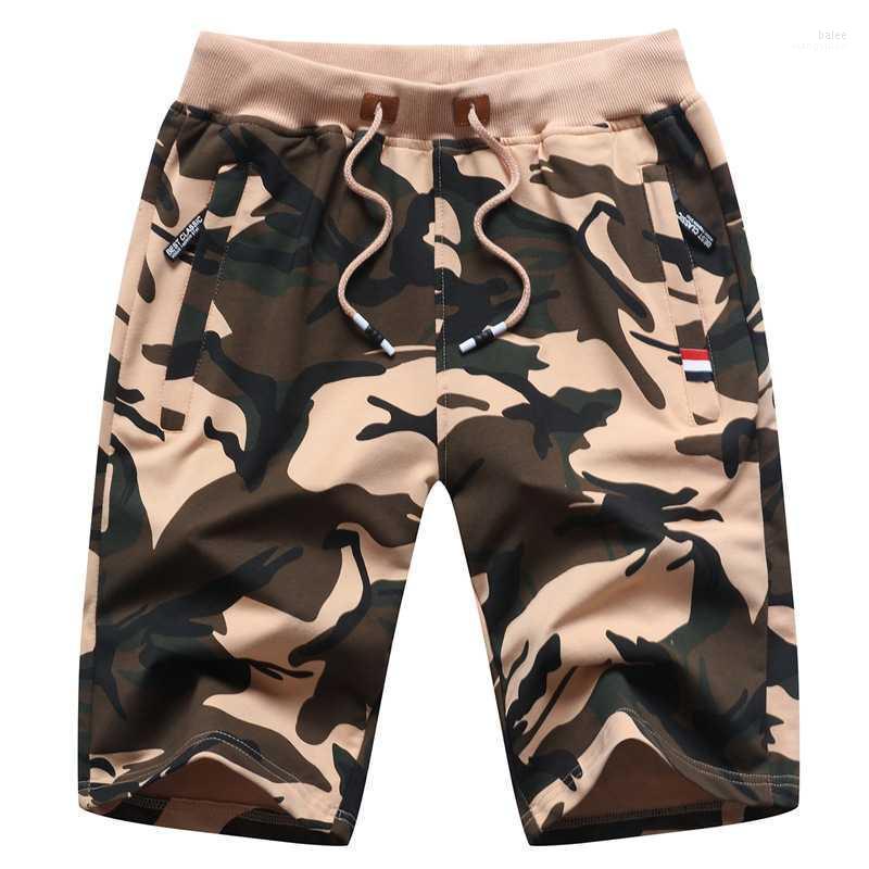 

Men's Shorts Est Summer Casual Men's Cotton Fashion Style Man Camouflage Capris Sports ShortsMen's, Blue