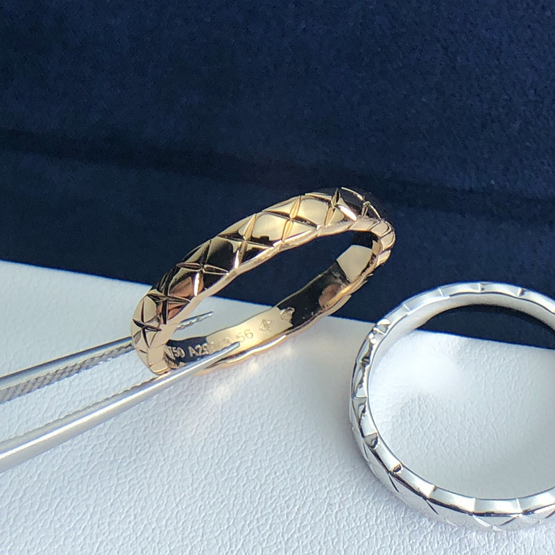 

925 Sterling silver COCO rings for women wedding ring 18k rose gold