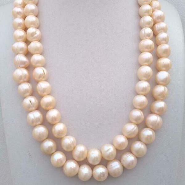 

11-12mm Natural South Sea Baroque Pearl Necklace 14k
