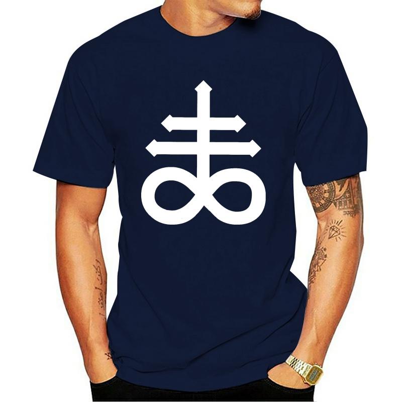 

Men' T-Shirts Crux Satanus Leviathan Cross Occult Alternative Clothing 2022 Black T-shirt Sulphur, Beige white