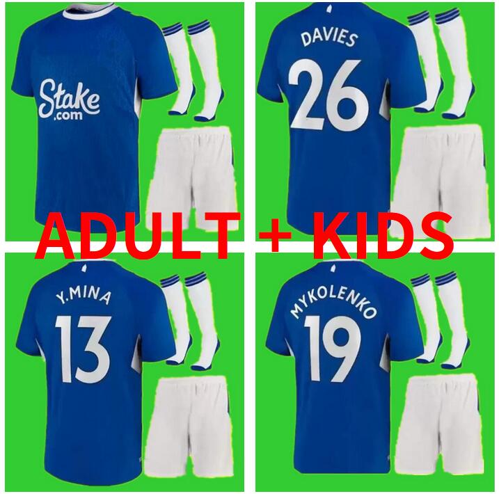 

RICHARLISON Everton 22 23 Calvert-Lewin james Soccer Jersey KEAN SIGURDSSON Football Shirts 2022 2023 TOSUN equipment Home Away black Men Kids Kits