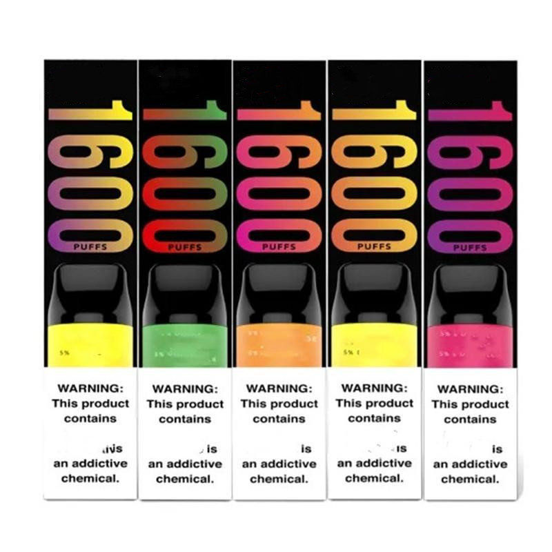 

Puff e cigarette starter kit Disposable Vape Pen 1600+ Puffs 30 colors Vaporizers Device Cartridges Pre-Filled vapors wholesale DHL