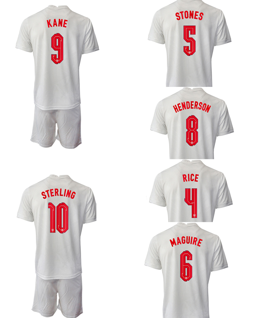 

2022 Customized Thai Quality STERLING 10 Soccer Jerseys SetS With Shorts KANE 9 LINGARD 7 VARDY 11 RASHFORD 19 DELE 20 Football kingcap for gym, 22-23 home