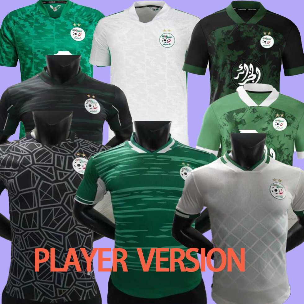 

player version goalkeeper 2022 Algeria Mahrez Two Star Soccer Jerseys Atal SLIMANI BRAHIMI Home BENNACER Football Shirts away Maillot de foot Uniforms, Player 2022 home