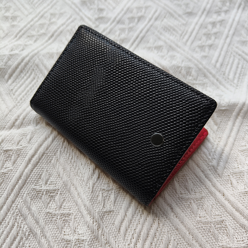 

Popular Designer Card Holders men wallet Luxury Handbags Top Leather European and American Style Coin Purse Short Portfolios, Black with box