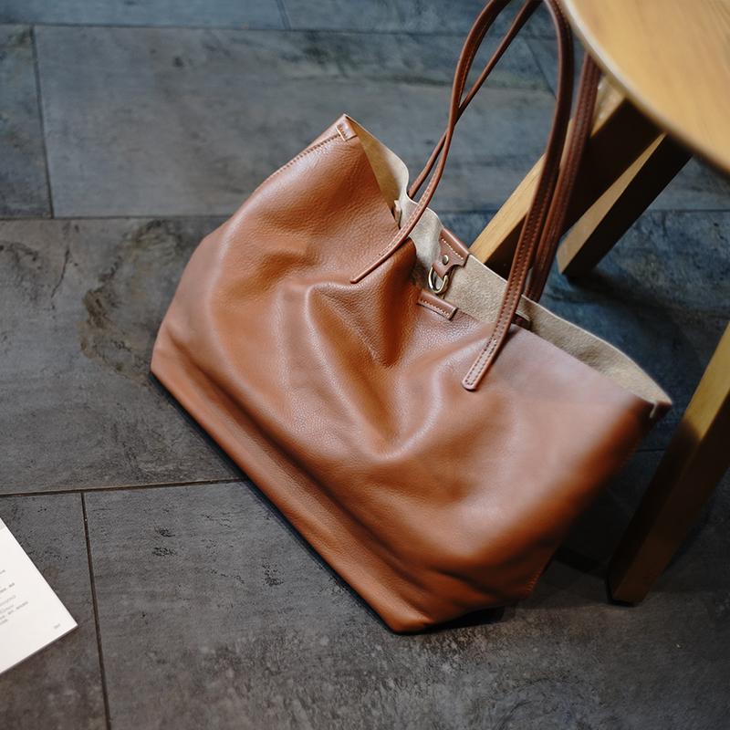 

Evening Bags Summer Style Womens 100% Soft Leather Handbag Large Capacity Waterproof Shopping Shoulder Bag Casual Fashion Khaki Tote BagEven, Black