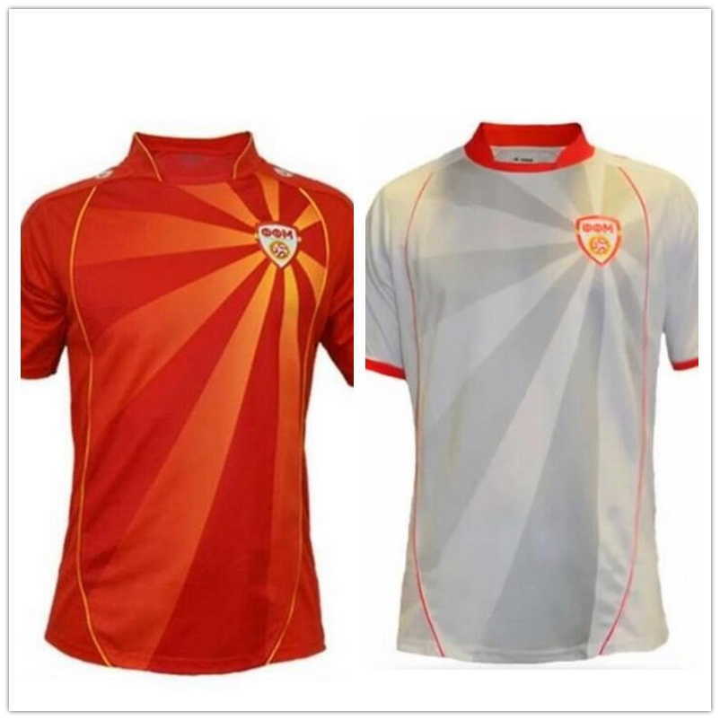 

Customized 21-22 16 North Macedonia Thai Quality Soccer Jerseys shirts wear national team Home football shirt Custom wear kingcaps 10 Calhanoglu 10, 21-22 away