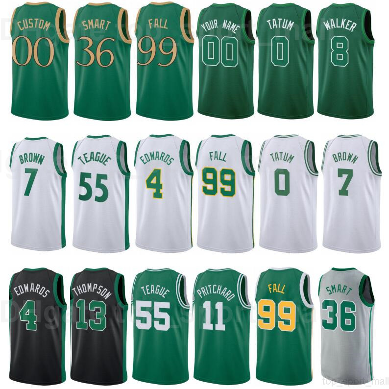

Printed Basketball Kemba Walker Jersey 8 Jaylen Brown 7 Jayson Tatum 0 Jeff Teague 55 Marcus Smart 36 Daniel Theis For Sport Fans Color Green White Black Grey