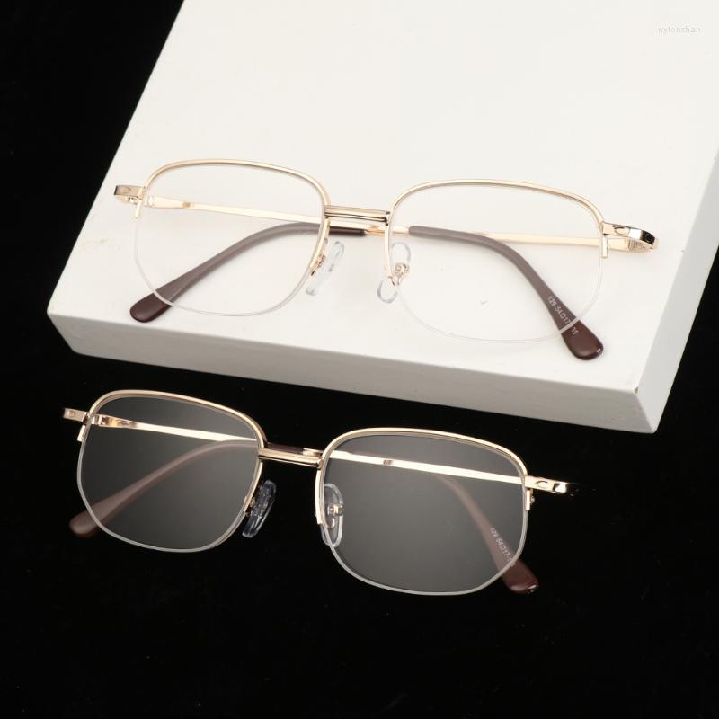 

Sunglasses Women Man Portable Half Frame Metal Reading Glasses High Definition Presbyopia Eyewear Vision Care 100- 400 QualitySunglasses
