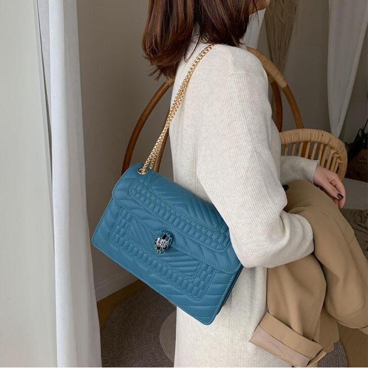 

factory outlet women handbag sweet embroidered chain bag elegant car sewing plaid handbags street fashion leather womens shoulder bags