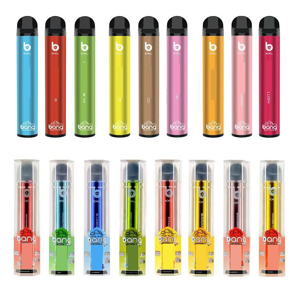 

Original BANG XXLDisposable Vape Cigarettes Pen Pro Max Switch Two IN one Device Puff 800mAh Batterys 6ml Pods pre-filled Vapors 2000 Puffs by high quality express