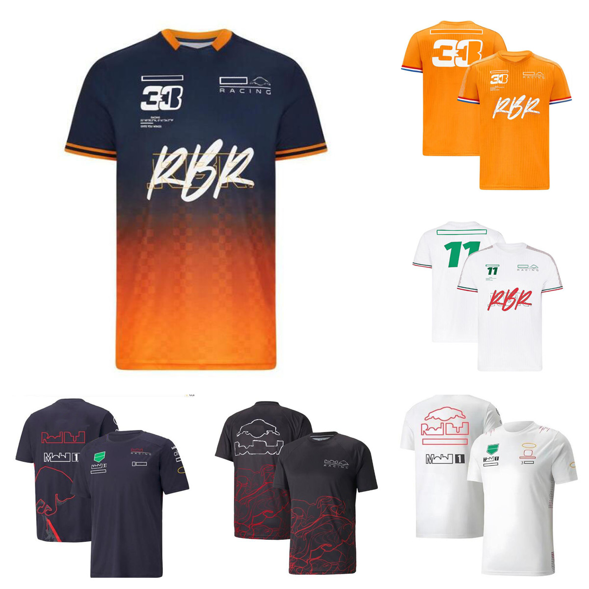 

F1 Formula 1 racing T-shirt team polo suit same style customization