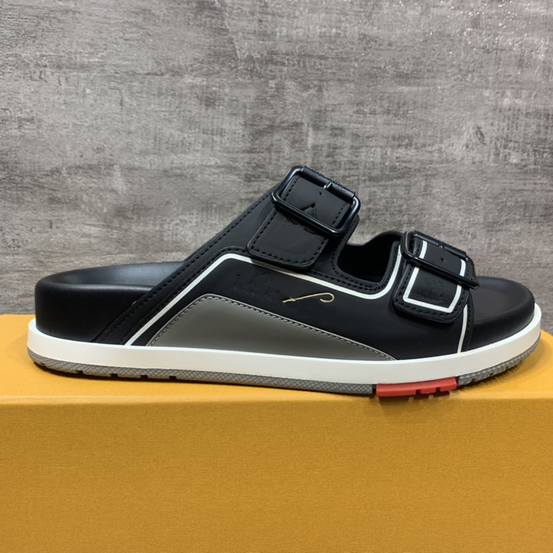 Trainer sides men designer sandal top quality Luxury fashion Brand shoes Size 38-45 Model QJYG04