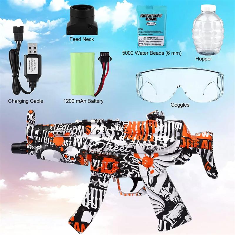Graffiti Electric Gun Toy High-speed Burst Soft Bullet Shooting GEL BALLS One Modes MP ST606 toys Wholesale Send By Sea-image-701777447