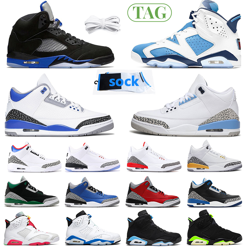

men basketball shoes 3s Racer Blue Pine Green Cool Grey UNC and Black Cat Fragment Unite Knicks Varsity Royal Free Throw Line, #5