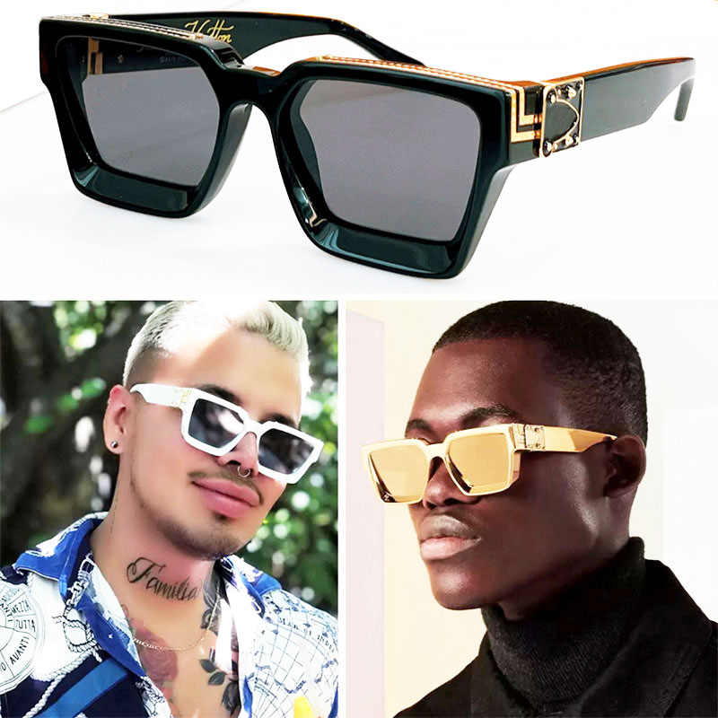 

Millionaire designer sunglasses for men women square vintage classic fashion Avant-garde style 1165 glasses top quality Anti-Ultraviolet come with box and handbags