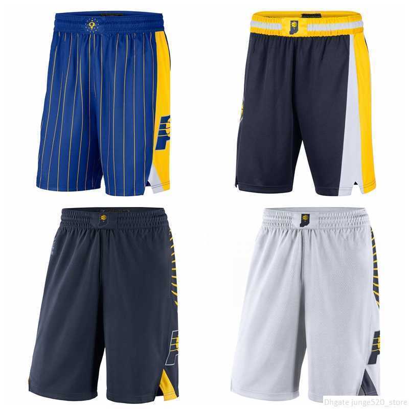 

Printed Indiana' Pacers' Men 2021/22 City Swingman Pants Edition Basketball shorts Performance Black