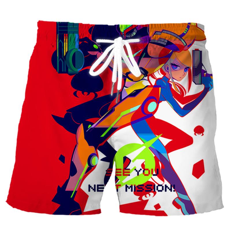 

Men' Shorts METROID Game Printed Pants Fashion Mens Board Harajuku Pockets Sportswear DropMen, Shorts 2
