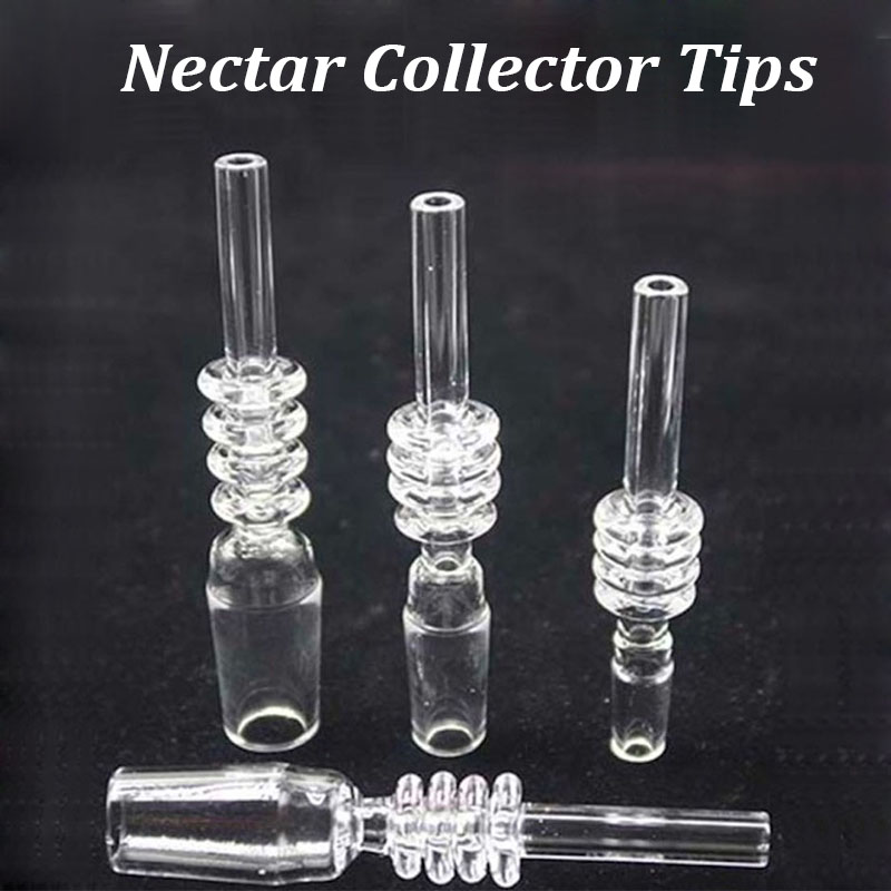 

10mm 14mm 18mm male Quartz Tip Smoking Accessories For Nectar Collector Kit Dab Straw Tube Drip Tips Glass Water Bongs Partner VS Ceramic nail cheapest