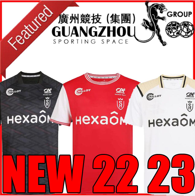 

22 23 Stade Reims soccer jerseys dia home white 2022 2023 maillot de foot EL BILAL CAFARO MBUKU ZENELI ABDELHAMID adult men kit football shirts top thailand quality, Home 1