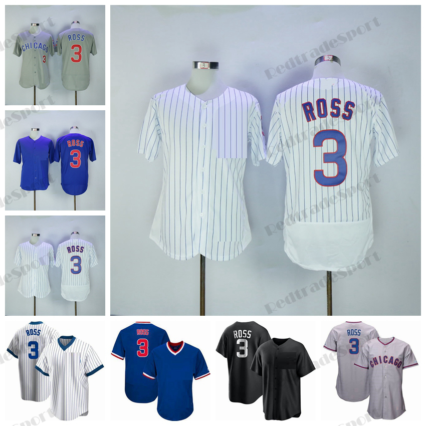 

Mens 3 David Ross Baseball Jerseys Vintage Stitched Jersey Blue Black Shirts