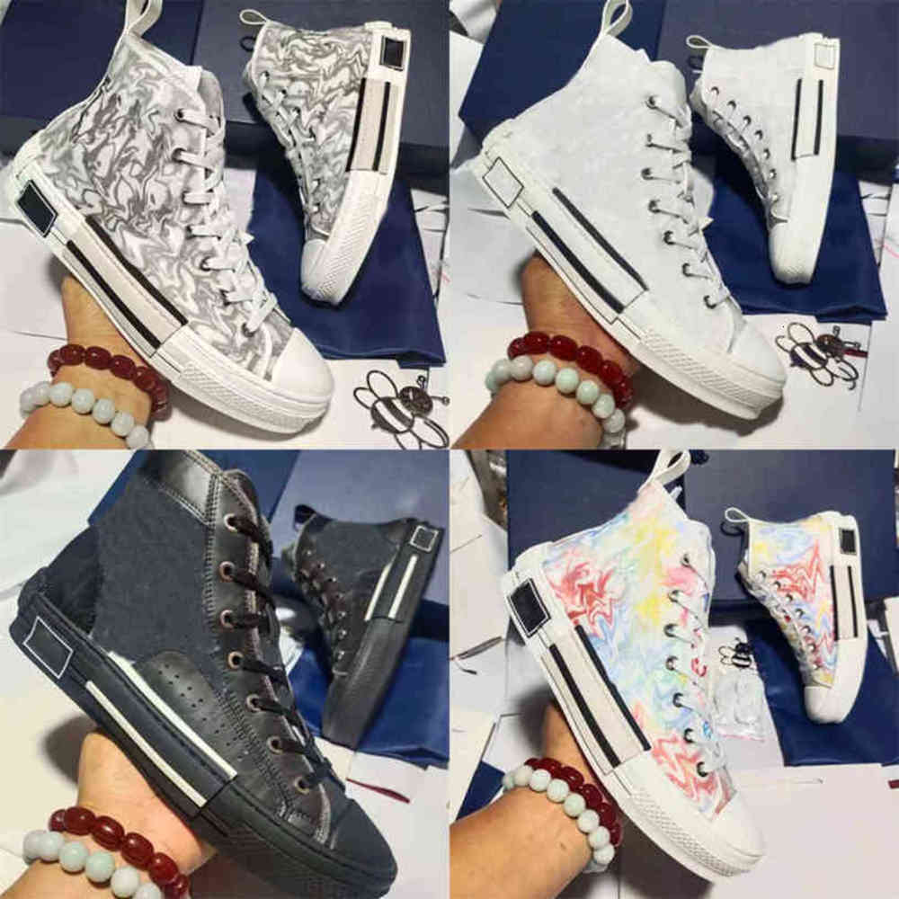 

Top Quality b23 D-Connect Men Women Designers Shoes High Low Oblique Bee Fashion Leather Outdoor Platform Casual Trainers Classic Sneakers MJNC, 22