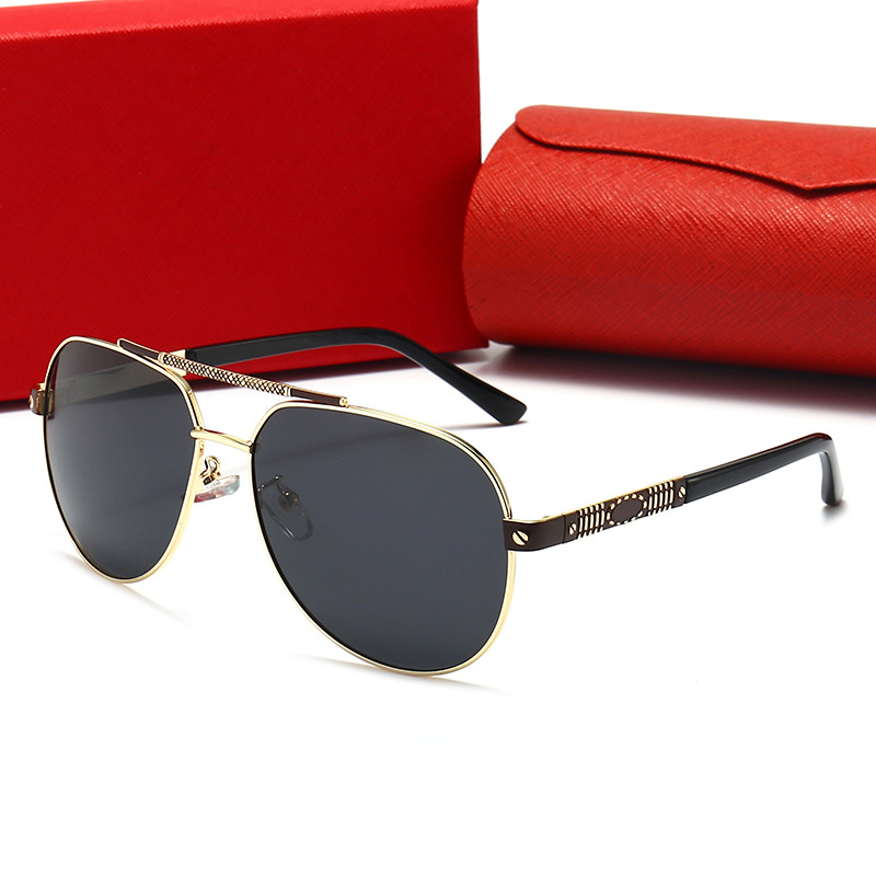 

Carter Brand Men Aluminum Sunglasses Polarized UV400 Mirror Male Sun Glasses Women For Men Oculos de sol 0822 With Logo