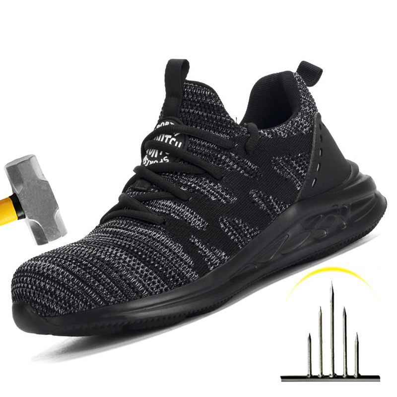 

High Quality Men Women Work Shoes Anti-smash Anti-stab Safety Shoes Man Boots Light Steel Toe Insulated Shoes Work Sneakers Male