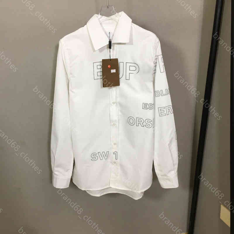

High quality women cotton shirt summer long sleeve blouses letter logo b..ry simple solid color shirts designer womens clothing fashion female Apparel
