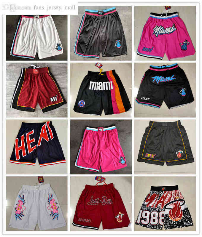 

Miami''Heat''men Retro Basketball Shorts pocket Size S-2XL, Color