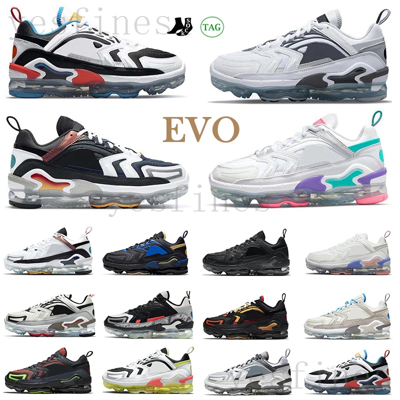 

Fashion EVO men Running Shoes blue red white the black stone neon first use sand wolf grey hyper grape women sneakers mens trainers, More